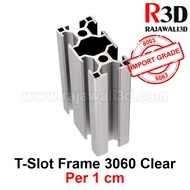 T Slot Aluminum Profile Extrusion Frame TSlot 3060 per 1cm