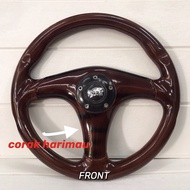 Special edition corak harimau wood kayu steering wheel