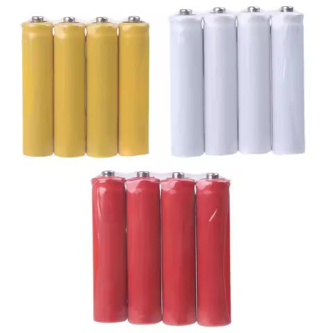 4Pcs No Power 10440 LR03 AAA Dummy Fake Battery Placeholder Cylinder Conductor
