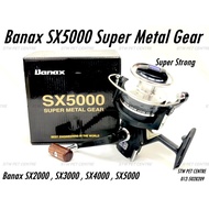 Banax SX 2000 3000 4000 5000 Spinning Fishing Reel Mesin Banax