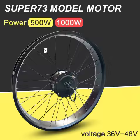 Fat Bike Hub Moter Wheel 48V 500W 1000W Rear 20''24''26'' Super73 Brushless Gear Rear Opening for El