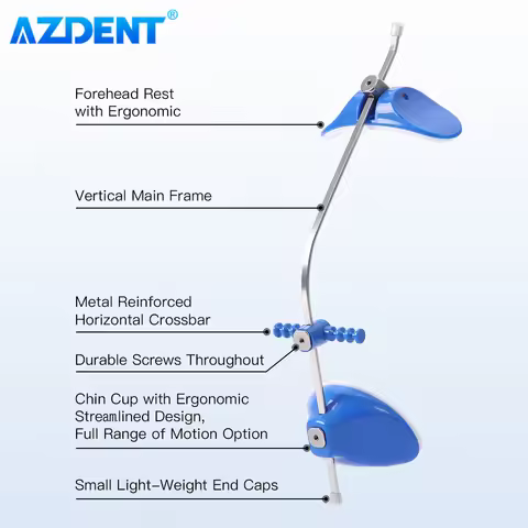 AZDENT Dental Orthodontic Forward Pull Headgear Facemask with Single Lever Adjustable