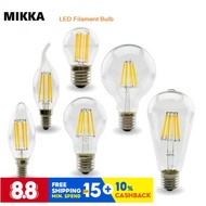 ​LED Filament Bulb Lamp 220V-240V Light Bulb A60 ST64 G95 G125 Glass Bulb Vintage Candle Light