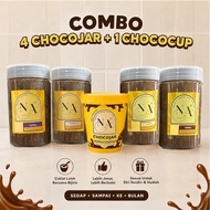 Kokojar Coklat Gelap Leleh Balang 300ml 4 Bijirin Cereal Mini Crunch, Donut Choco, Cookie Crunch, Ko