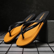 【พร้อมส่ง】สินค้ารองเท้าแตะลำลองสำหรับผู้ชายรองเท้าเล่นกีฬาสีปะต่อกันลื่นและรองเท้าแตะชายหาดกันน้ำ