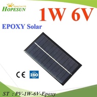 Solar Panel Epoxy 1W 6V Poly Crystalline mini Model PV-1W-6V-Epoxy
