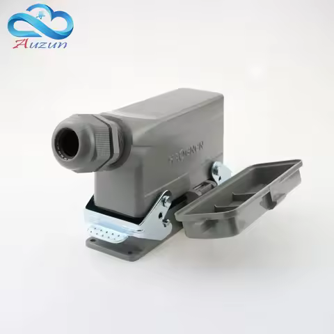 Heavy-duty connector H24B - HE - 024-1 with cover 24 core base line measure double current 16 a volt