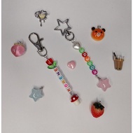[SG] Personalised Name Bead Cute Charms Customised Keychain Children's Day Birthday Gift Teacher's Day