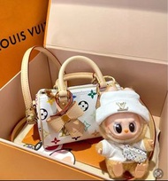 現貨! Louis Vuitton LV nano speedy 白三彩 TM tm lv limited 村上隆 黑三彩 all in bb Alma bb