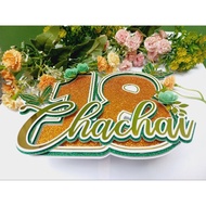 Customized | Personalized Cake Topper (cardstock)