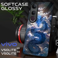 [SC26] VIVO V50 LITE Glitter Softcase | VIVO V50 LITE Camera Protector | Cool Aesthetic Case | Glass
