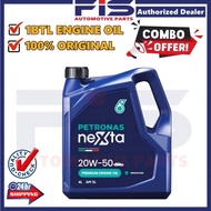 FIS Original Petronas Nexta Engine Oil 20W50 Mineral Synthetic Minyak Hitam Enjin Kereta 4Liter