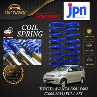 TOYOTA AVANZA F601 / F602 2006~2011 FULL SET FRONT &amp; REAR ORIGINAL JPN COIL SPRING LEFT &amp; RIGHT (KIRI &amp; KANAN)