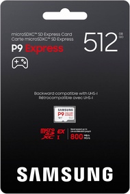 （ready stock）Samsung P9 Express microSD Express Card 256GB/512GB microSDXC Memory Card Up to 800 MB/