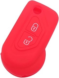 Silicone Cover Car Key Shell Case Cover For Citroen DS3 C3 2 Button Remote Key CV9308 Red