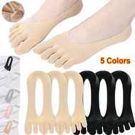 **包郵** 白色 【3對裝】五指襪 男女夏季薄款 天鵝絨防勾絲 男女款短絲襪 淺口襪船襪 隱形襪 透氣五指隱形襪 分趾襪 蕾絲襪 船襪 除臭襪 襪子 短襪