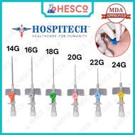 Branula IV Catheter Cannula with Injection Valve 1pc Kateter IV — 14G 16G 18G 20G 22G 24G Medical Su