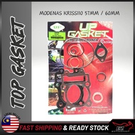 MODENAS KRISS110 KRISS 110 [ 57MM / 60MM ] Racing Top Set Top Gasket Gasket Top Overhaul