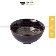 Combo of 6 Rice Bowls, 6-Color Fire-Enameled Porcelain Bowls, High-Quality Bat Trang Ceramics as a M