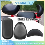 daij3Pcs Ebike Seat Cover Universal Leather Ebike Cushion Cover Waterproof Heat Insulation