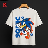 T-shirt kanak-kanak lelaki Sonic 100% cotton. Baju Sonic Budak Lelaki. Tshirt budak lelaki Baju Raya