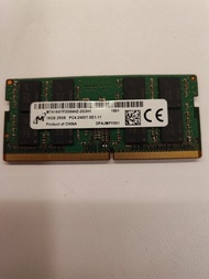 MTA 16GB DDR4 2400  Ram Notebook 筆記本