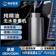 Smart Car Aroma Diffuser Second-Fluid Car Aroma Diffuser Metal High-End Rechargeable Diffuser Aroma