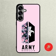 Case Samsung A57 A56 A36 A37 A50 A50 A51 A52 A53 A54 A55 Rubber Softcase BTS Army Medellin