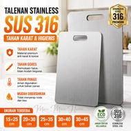 316 Stainless Steel Cutting Board Hygienic Cutting Board Anti-Bacterial, Anti-Fungal/ Double-Sided M