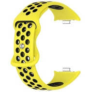 สายนาฬิกาข้อมือซิลิโคน ระบายอากาศ สองสี อุปกรณ์เสริม สําหรับ Redmi Watch 4 Smart Watch Mi Band 8 Pro สาย