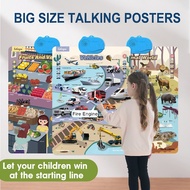 0-9Y Baby Learning Chart ABC 123 Poster Pendidikan Awal Kanak-Kanak Early Education Poster for Toddl