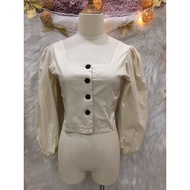 (A158)You too me too 2-sleeved crop top - Size S (A158)