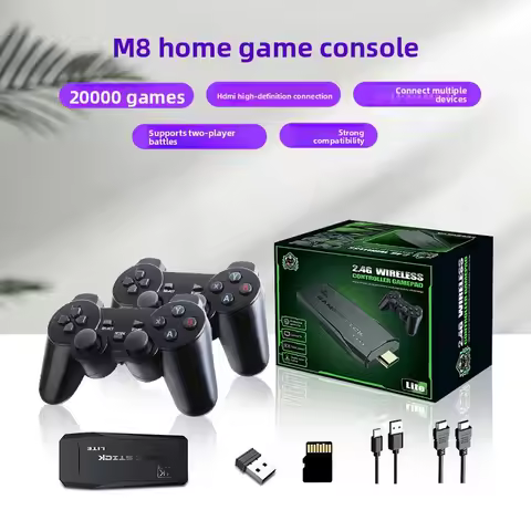 M8 Home Game Console Wireless Double TV Online Game Console HDMI High Definition PS Arcade Game Nost