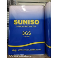 SUNISO 3GS Refrigeration Compressor Oil (1 GALLON) ORIGINAL jJAPAN