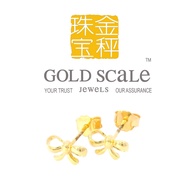 Gold Scale Jewels 916 Gold Ribbon Earrings