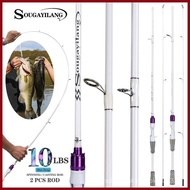 Sougayilang Spinning/Casting Fishing Rod 2 Section 1.8m/6ft High Quality Lightweight Fishing Tackle 