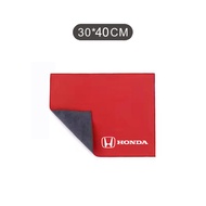 Global Car Parts Honda Microfiber Car Wash Towel Suede Leather Cleaning Cloth Absorbent Towel For Ci