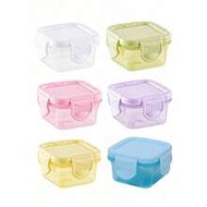 1-6-Pack Mini Food Storage Containers Set, , Kitchen Lunch Box Fridge Sealed Container, Rectangular 