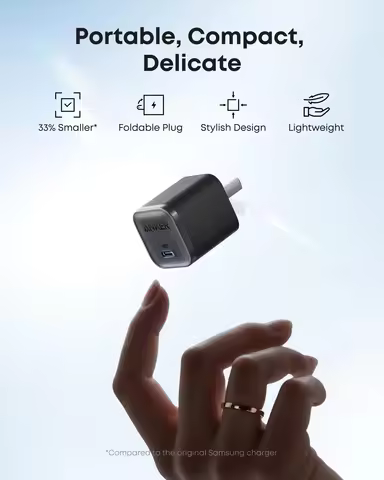 Brand New Anker Nano 45W Charger Type-C Fast Charging, Compact and Foldable Plug USB C Charger Built