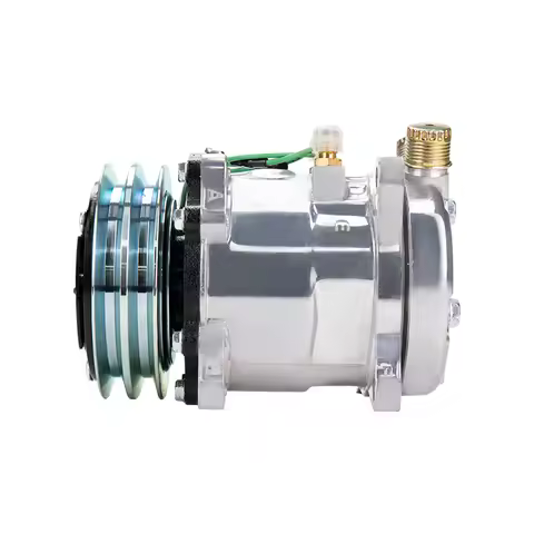 AC Compressor Sanden sd507 5H11 507 Compressor 12V 24V 2 Groove V Belt Pulley Tractor Excavator Heav