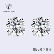 Grandeur J - 18K白色黃金培育鑽石耳環 (1卡) GIA/IGI證書