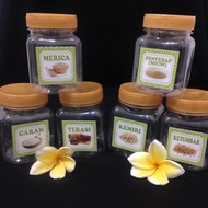 P3-Spice JAR 200ml SPICE JAR | SPICE PLACE| SPICE PLACE SET | SPICE CONTAINER SET | KITCHEN SPICE BO