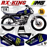 Decal Sticker Striping Variasi RX King 135 SKULL Racing Concept - Yamaha Rx King 135 2Tak - Rx Spesi