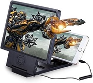 3D Phone Screen Magnifier, 8.5" Portable Mobile Amplifier with Foldable Stand, HD Projector Magnifyi