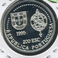 【銀幣】Portugal葡萄牙,200 Escudos ,K668a ,1995發現澳洲,品相精鑄PRF#206945