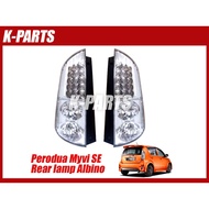 Perodua Myvi SE SE2 08-11 Albino Rear Tail Lamp Lampu White Belakang Albino Clear LED light 08 09 05