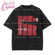 Cupids Cowboy Bebop Spike Spiege Manga T Shirt Vintage Washed Anime Men Women Short Sleeve Tee