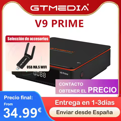[45] GTMEDIA V9 Prime DVB-S/S2/S2X Satellite Receiver H.265 HEVC 10Bit 1080P FHD MARS/ECAM/LACAM/CCA