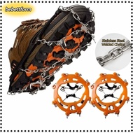 BEBETTKISS Ice Shoes Spike, Lightweight Non-slip Ice Grippers,  8/10 Teeth Ice Snow Shoes Spikes for