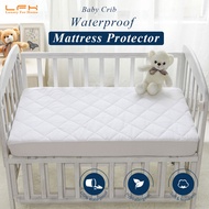 Crib Mattress Protector Waterproof 71x132cm Mattress Pad Cover Anti Mites &amp; Washable For Baby Training Sheet